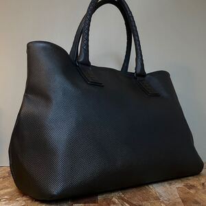 1円~美品 ボッテガヴェネタ イントレチャート BOTTEGA VENETA ブラック 男女 白タグ トートバッグ ビジネスバッグ マルコポーロ A4可能