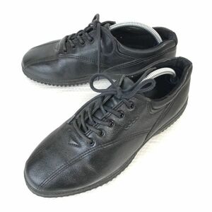 Made in Japan★ecco/エコー【23.0/黒/black】スニーカー/ウォーキングシューズ/コンフォート/sneakers/Shoes/trainers◆C-118