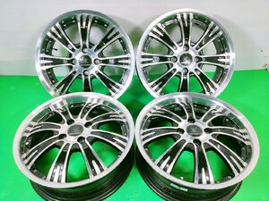 【Black Diamond】16x5.5J +45 4穴 PCD100 中古 アルミホイール 4本【宮城発 送料無料】MYG-B13605