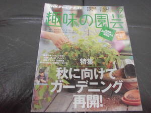 趣味の園芸 2013年9月号　秋に向けてガーデニング再開！　シコンノボタン　リンドウ　宿根アスター　ベゴニア　