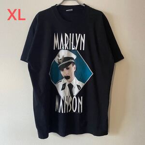 新古品 ASAP Rocky 着用 Y2K 00s Marilyn Manson Grotesk Burlesk Tee Black XL マリリンマンソン Tシャツ エイサップロッキー Rock Band