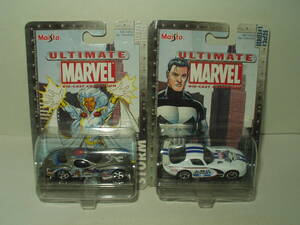 Maisto ULTIMATE MARVEL CHRYSLER ATLANTIC ＆ DOGDE VIPER GTS / マイスト クライスラー アトランティス＆ダッジ ヴァイパーGTS 2台セット