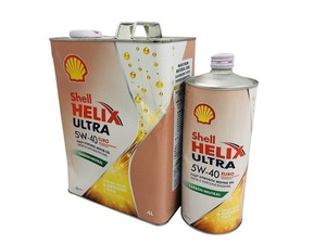 ★未開栓★ SHELL シェル HELIX ULTRA EURO 5W-40 エンジンオイル 4L / 1L 引取限定 神奈川県相模原市 KVK613018相