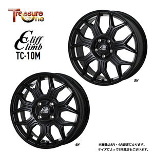 送料無料 トレジャーワン CliffClimb TC-10M 4J-12 +42 4H-100 (12インチ) 4H100 4B+42【1本単品 新品】