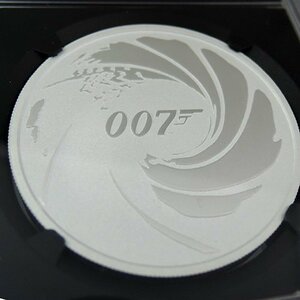 最高鑑定◆2020年 007ジェームズ・ボンド/First Releases/Tuvalu1$ 1オンス銀貨 NGC MS70 シルバー モダンコイン エリザベス