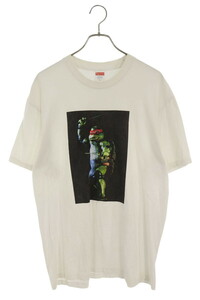 シュプリーム Tシャツ 21SS Raphael Tee サイズ:L タートルズプリントTシャツ 中古 FK04