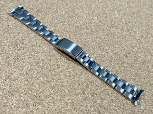 ラグ幅：17mm ロレックス用 三連メタルブレス 腕時計用ベルト シルバー ポリッシュ ブレスレット【推奨モデル ROLEX】