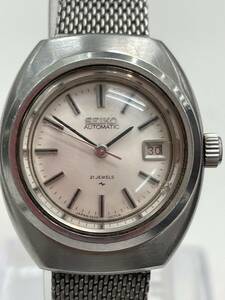 ☆レトロな面影 SEIKO セイコー 21石 自動巻き 3針 デイト 2205-0060 女性用 レディース 腕時計 動作【B16903CK】