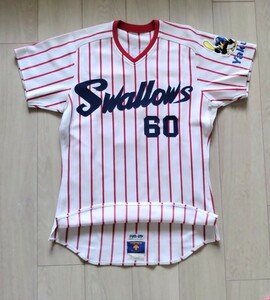 【実使用】東京　ヤクルト　スワローズ　松元秀一郎　ホーム　ユニフォーム　デサント　サンアップ　本人サイズ　オリックス