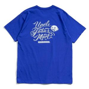 Mr Cartoon NEIGHBORHOOD UNCLE TOONS MART TEE BLUE L ミスターカートゥーン ネイバーフッド アンクルトゥーンマート Tシャツ ブルー 青