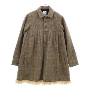 VISVIM WMV ×HARRIS TWEED NOME P.O. DRESS ハリスツイード 千鳥格子 ドレス ワンピース ブラウン 0316205017003 レディース