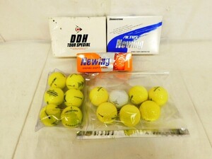 T823★ゴルフボール まとめて DANLOP/BRIDGESTONE/SPALDING/kasco/ 未使用 オレンジ 蛍光 白 大量★送料780円〜