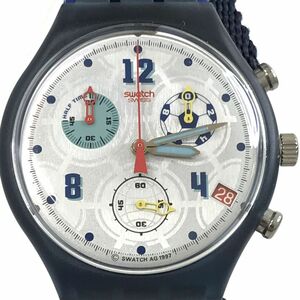 新品 限定 Swatch スウォッチ 1998年 W杯 記念モデル 腕時計 SCZ401FR クオーツ クロノグラフ サッカー ワールドカップ レア 電池交換済み