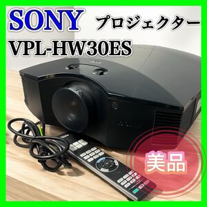 ソニー SONY ビデオプロジェクター 3D映像対応 1300lm ブラック VPL-HW30ES フルHD プロジェクター