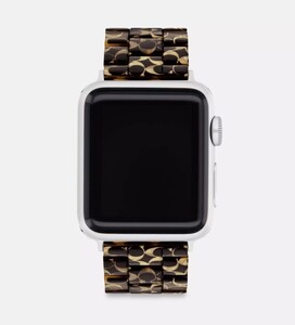 US限定!!【直営モデル】COACH Apple Watch Strap 38 Mm 40 Mm And 41 Mm 時計ストラップ　CO217　ロサンゼルスから本物をお届け！