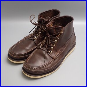 ★RUSSELL MOCCASIN/ラッセルモカシン ショートサファリブーツ 9E/メンズ27.5～28cm相当/ブラウン/レザー/ビブラムソール&2029700082