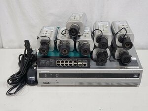 [現状品] Panasonic NVR DG-NV200V1N 2TB HDD警告有り + カメラ DG-SP304V + PoEハブ Switch-M8ePWR カメラ拡張ライセンス有 初期化済み(3)