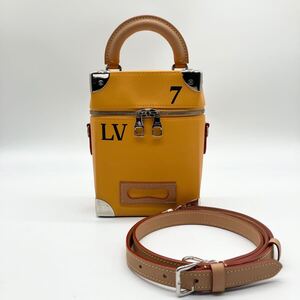 希少 美品 LOUIS VUITTON ルイヴィトン ヴェルティカル ボックス トランク ショルダーバッグ ハンドバッグ 2WAY