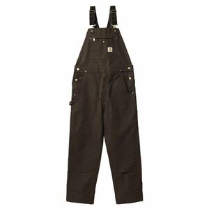 希少　carhartt カーハート オーバーオール ダブルニー ダック地　ワークパンツ アメリカ製　90s DEADSTOCK