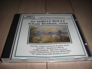 CD「 サー・エードリアン・ボールト / ８０歳 バースデー・コンサート」