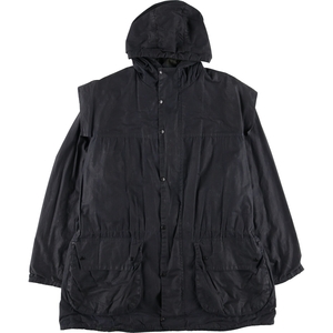 古着 90年代 バブアー Barbour ダーハム 旧3ワラント フード付き ワックスコットン オイルドジャケット 英国製 C36 メンズS相当 /eaa502421