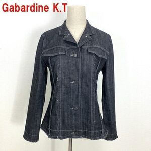 A257 ギャバジンケーティー デニムジャケット 綿 黒 グレー Gabardine K.T コットン ブラック ４