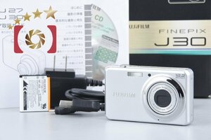 【中古】FUJIFILM 富士フイルム FINEPIX J30 シルバー コンパクトデジタルカメラ 元箱付き