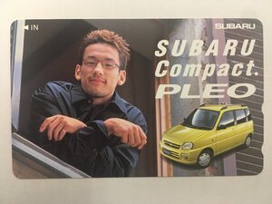 テレホンカード テレカ 50度数 SUBARU スバル Compsct. PLEO プレオ 中田英寿 未使用