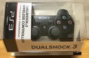 ★SONY ソニー PS3 ワイヤレスコントローラDUALSHOCK3 デュアルショック3 CECHZC2J ブラック （未使用）