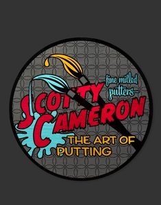 Scotty Cameron - The Art Of Putting Paint Brushes - 3.125 Round - Red/Blue/Yellow Sticker キャメロン ステッカー シール 新品