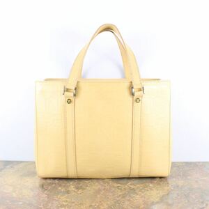 OLD CELINE LOGO PATTERNED ALL OVER LEATHER HAND BAG MADE IN ITALY/オールドセリーヌロゴ総柄レザーハンドバッグ