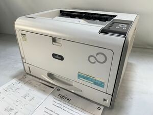 ★印刷枚数4653枚 動作確認済み FUJITSU 富士通 モノクロレーザープリンター XL-9321 複合機 おまけトナー付き A3対応 中古品 管理J692