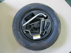 Σ6A　田　H25　フィアット 500 1.2　ポップ　ABA-31212　純正　スペアタイヤ　１３５/８０Ｒ１４　車載工具