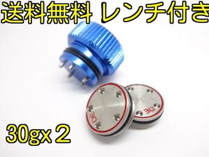 送料無！スコッティキャメロン用 ウェイト 30ｇ×2＋ツール青1