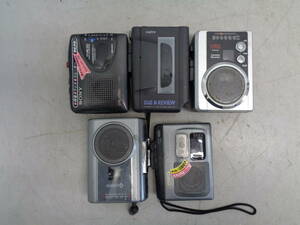 MK2834 カセットレコーダー5点　SONY / SANYO / aiwa / GLORIDGE / BOTTCH