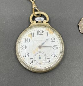 ROLEX ロレックス 懐中時計 Railway pocket watch 手巻き時計 アンティーク 不動 ジャンク T1515