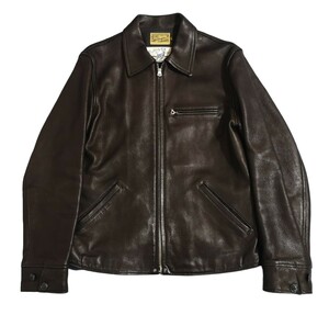 入手困難　最上級　リアルマッコイズ　30s LEATHER　SPORTS JACKET　レザージャケット　ライダースジャケット　ディアスキン　40