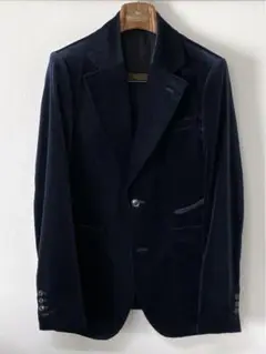 TOGA Velvet jacket 46 ネイビー