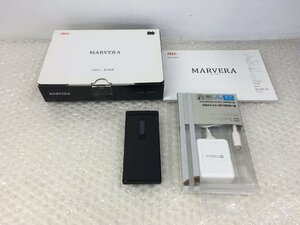 美品au携帯電話 MARVERA KYY08SKA (ブラック） 　(管２F）