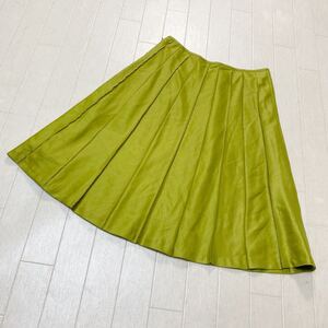 3965☆ GREEN LABEL RELAXING UNITED ARROWS 膝丈スカート カジュアル レディース 36 グリーン