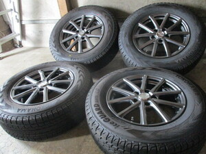 冬用set!! EUROMAGIC (GM) (16x6,5+38 5H/114,3) バリ溝(YOKOHAMA G075/2023) 215/70R16 エクストレイル デリカ D5 RAV4 CR-V ハリアー 他 