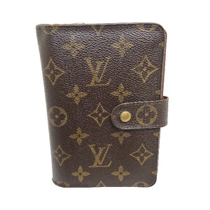 ポルト パピエジップ モノグラム 小銭入れ付き M61207 ルイヴィトン ブラウン 二つ折り財布 LOUIS VUITTON LV 【SS】 【中古】