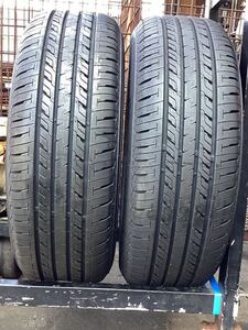 215/60R17 96H 2本 セイバーリング SL201 イボ付き 美品 中古 (93996 K1702) ブリジストン アルファード エスティマ カローラ オデッセイ 