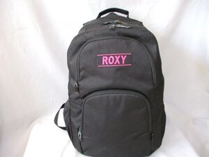 【P443】ROXY/ロキシー◇バックパック　リュックサック　BK　大容量　保冷機能付ポケット　背当てメッシュクッション付　H47cm