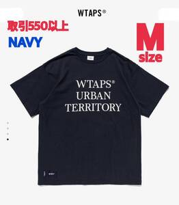 WTAPS 2024SS WUT SS TEE NAVY Mサイズ ダブルタップス URBAN TERRITORY ロゴ 半袖 Tシャツ T-SHIRT SIGN MEDIUM 