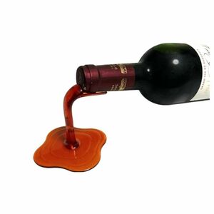 ワイン ボトルホルダー ディスプレイ オブジェ 赤ワイン SpilledWine 3-1