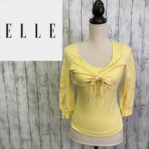 ELLE★エル★レディース コットンブレンド ニット トップス★サイズ38　4-277　