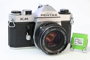 【同梱歓迎】実用■PENTAX KM ボディ+SMC PENTAX 55mm F1.8 Kマウント■シャッター全速・露出計完動■AN1108