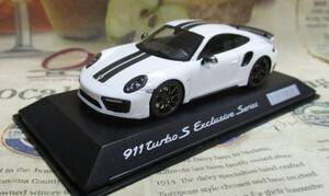 ☆レア絶版*ディーラー限定*世界1911台*SPARK*1/43*Porsche 911 (991) Turbo S Exclusive Series ホワイト/ブラック*ポルシェ