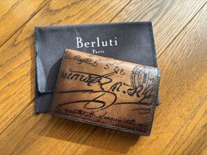 【美品】Berluti Imbuia / ベルルッティ インブイア カードケース 名刺入れ 銀座並木通り店(正規店)購入品